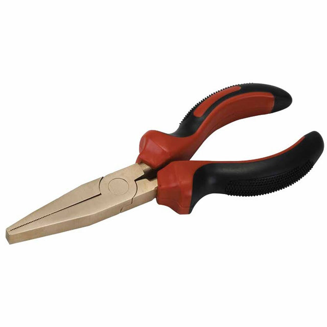 Carltsoe Safety CS Unitec Ex606-6B Copper Beryllium Non-Sparking, Non-Magnetic, Corrosion Resistant 6" Flat Nose Pliers (606U-6B)