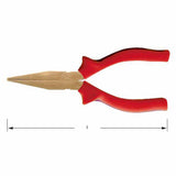 Carltsoe Safety CS Unitec Ex606-6B Copper Beryllium Non-Sparking, Non-Magnetic, Corrosion Resistant 6" Flat Nose Pliers (606U-6B) - 2