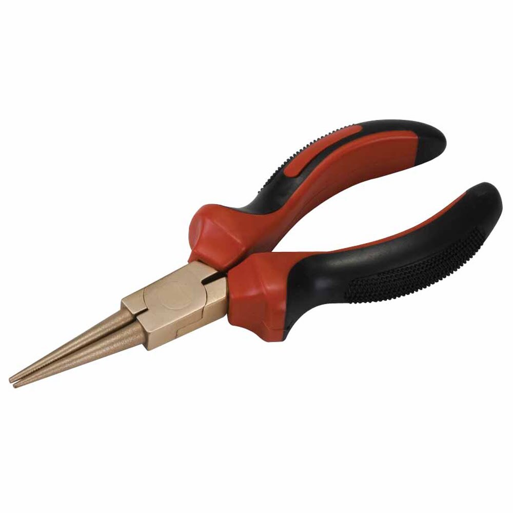 Carltsoe Safety CS Unitec Ex607-6B Copper Beryllium Non-Sparking, Non-Magnetic, Corrosion Resistant Round Nose Pliers (607U-6B)