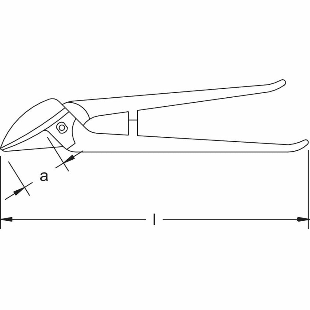 CS Unitec Ex608-275A Aluminum Bronze Non-Sparking, Low-Magnetism, Corrosion Resistant Cutting Shears - 2