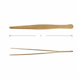 Carltsoe Safety CS Unitec Ex610-200B Copper Beryllium Non-Sparking, Non-Magnetic, Corrosion Resistant Flat-Point 8" Tweezer - 2