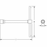 Carltsoe Safety CS Unitec Ex702-100UA Aluminum Bronze Non-Sparking, Low-Magnetism, Corrosion Resistant 12 point T type Socket Wrench 1-3/16" (702U-100UA) - 2