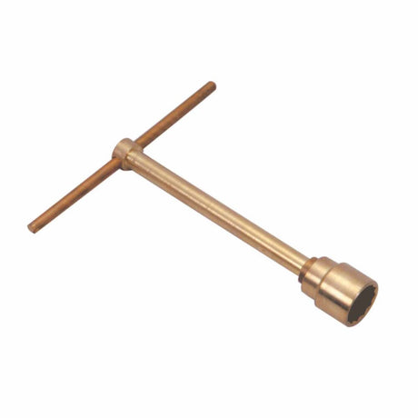 Carltsoe Safety CS Unitec Ex702-19A Aluminum Bronze Non-Sparking, Low-Magnetism, Corrosion Resistant 12 point T type Socket Wrench 19 mm