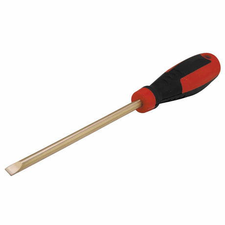 Carltsoe Safety CS Unitec Ex801-10B Copper Beryllium Non-Sparking, Non-Magnetic, Corrosion Resistant Flat Head Screwdriver 3/8" (10 mm)