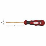 CS Unitec Ex801-10B Copper Beryllium Non-Sparking, Non-Magnetic, Corrosion Resistant Flat Head Screwdriver 3/8" (10 mm) - 2