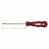 Carltsoe Safety CS Unitec Ex803-0B Copper Beryllium Non-Sparking, Non-Magnetic, Corrosion Resistant Phillips Head Screwdriver #0 - 2