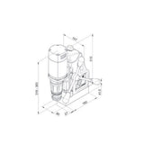 BDS CS Unitec MAB 100 K Ultra Light Weight & Compact Magnetic Drill | 2" Dia. Hole Cutting Capacity - 2