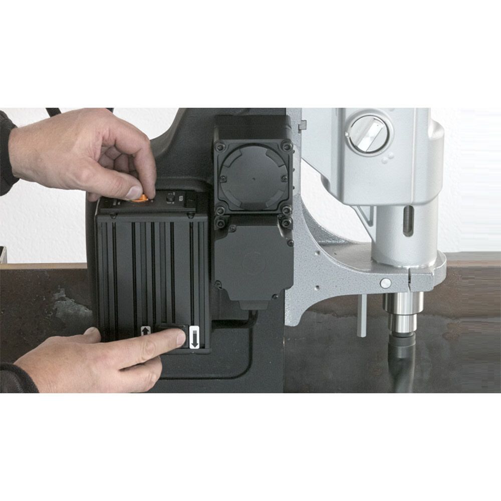 BDS CS Unitec MAB 1300 V Automatic Magnetic Drill | 6" Dia. Capacity, 12" Stroke| Variable Speed through 4-Gears, Reversible Tap up to 1-5/8" Dia., Variable Torque, Reversible Motor, Power Assist - 10