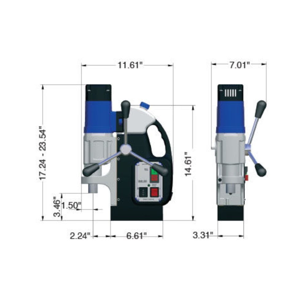 BDS CS Unitec MAB 485 Magnetic Drill | 2-1/16" | Variable Speed, Reversible - 2