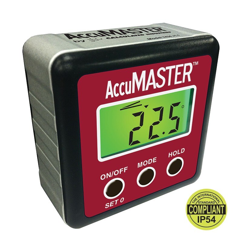Calculated Industries 7434 AccuMASTER 2-in-1 Digital Angle Gauge