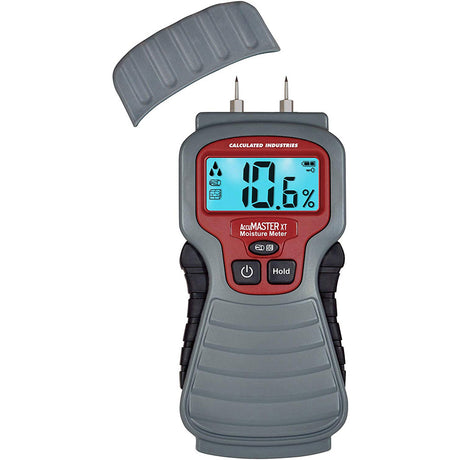 Calculated Industries 7440 Accumaster Xt Moisture Meter, Pin-Type, Backlit LCD, Digital