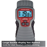 Calculated Industries 7440 Accumaster Xt Moisture Meter, Pin-Type, Backlit LCD, Digital - 2