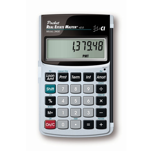 Calculated Industries 3400 Pocket Real Estate Master - Residential Real Estate Finance Calculator