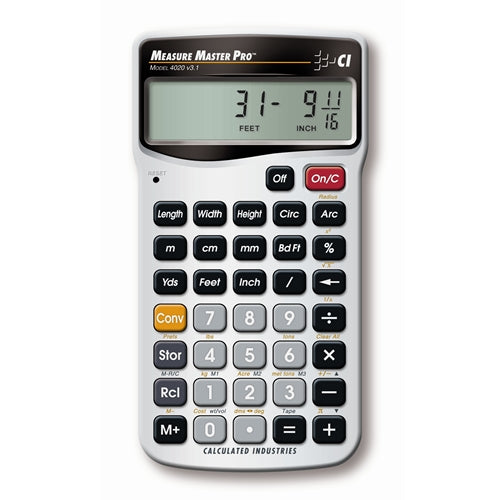 Calculated Industries 4020 Measure Master Pro - Feet-Inch-Fraction and Metric Calculator