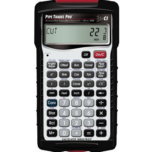 Calculated Industries 4095 Pipe Trades Pro - Advanced PipeTrades Math Calc