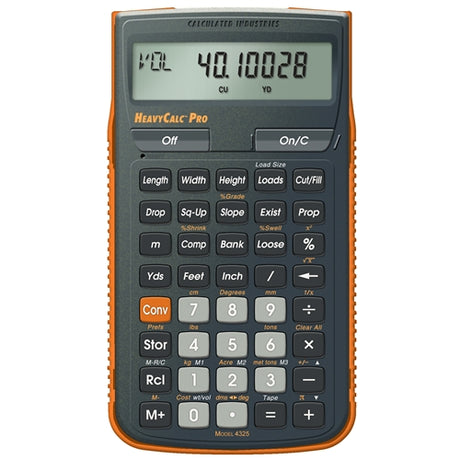 Calculated Industries 4325 HeavyCalc Pro - Heavy Construction-Math Calculator