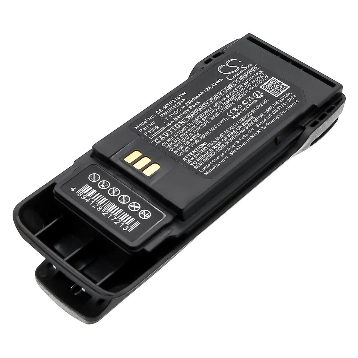 Motorola PMNN4598A 7.4V 3300mAh Lithium-Ion Replacement Battery for Motorola R2 Radio