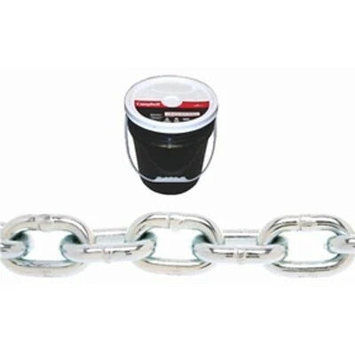 Campbell Chain 0120622 3/8" Grade 30 Proof Coil Chain, Zinc Plated