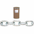 Campbell Chain 0120822 Grade 30 Proof Coil Chain Zinc Plated, 1/2" Trade Size, 200' Drum