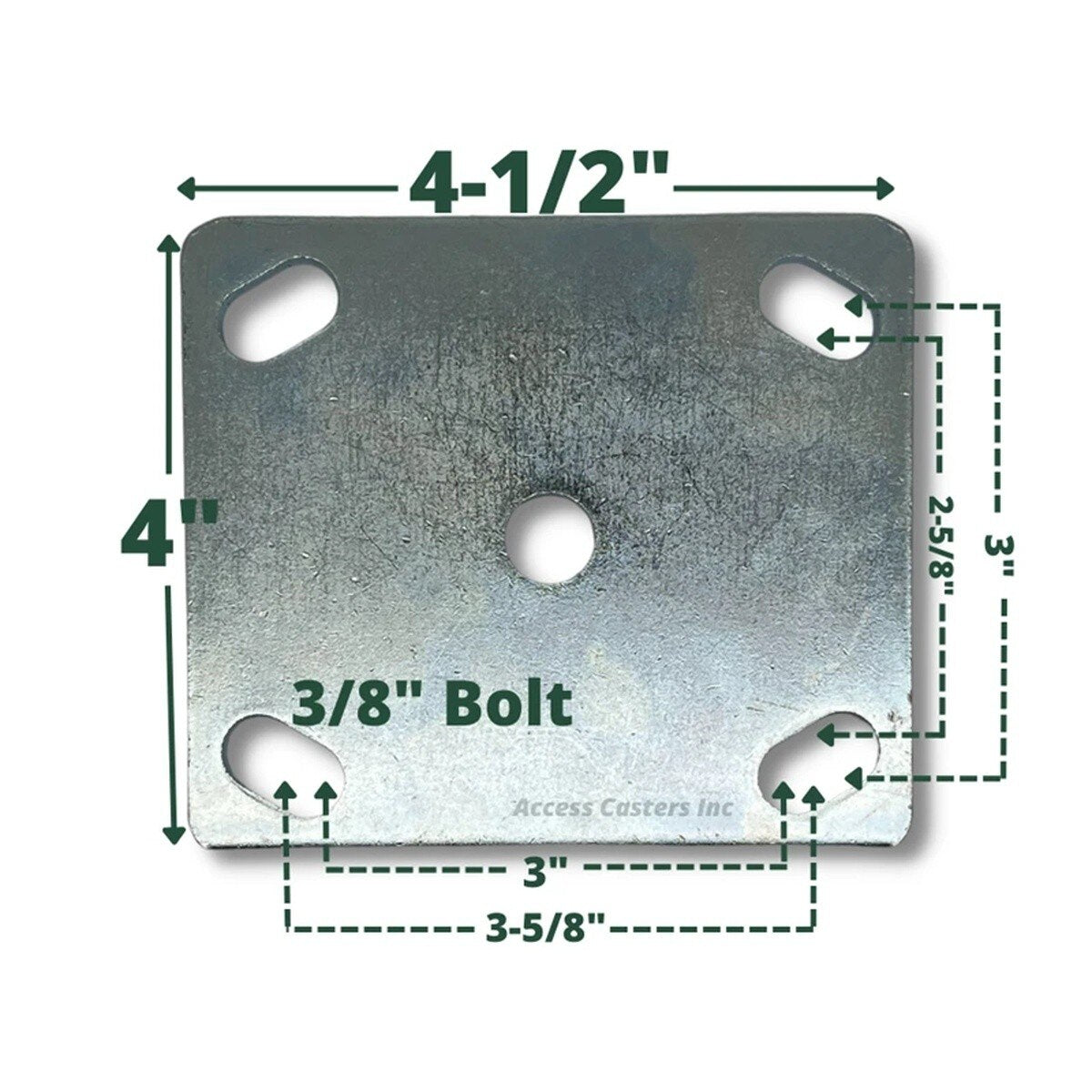 Caster I3418-6 6" x 2" Rigid Mold On Rubber Wheel Caster with Roller Bearing Top Plate - 2