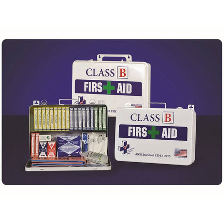 Certified Safety K615-017 36PW Class B ANSI Standard First Aid Kit in Poly White Case