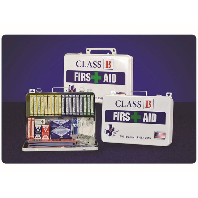 Certified Safety K615-017 36PW Class B ANSI Standard First Aid Kit in Poly White Case