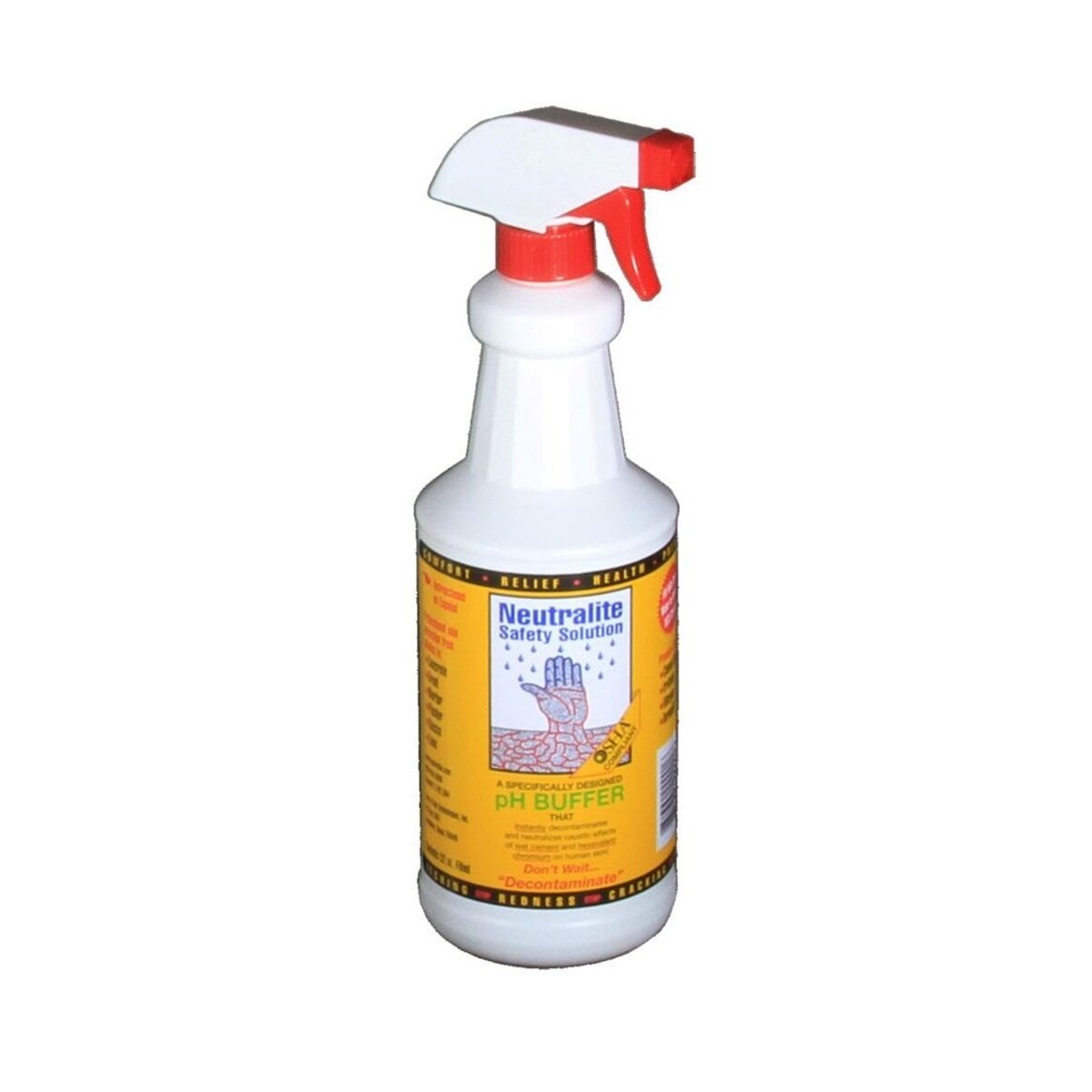 Certified Safety R508-023 Neutralite Concrete Burn Solution 32 Oz Spray Bottle