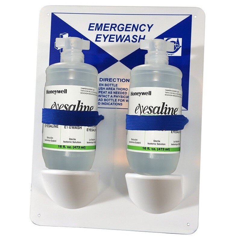Certified Safety K611-018 EWSN - 216 with 2 - 16 oz. Eye Wash Station, 16" x 12" x 4"