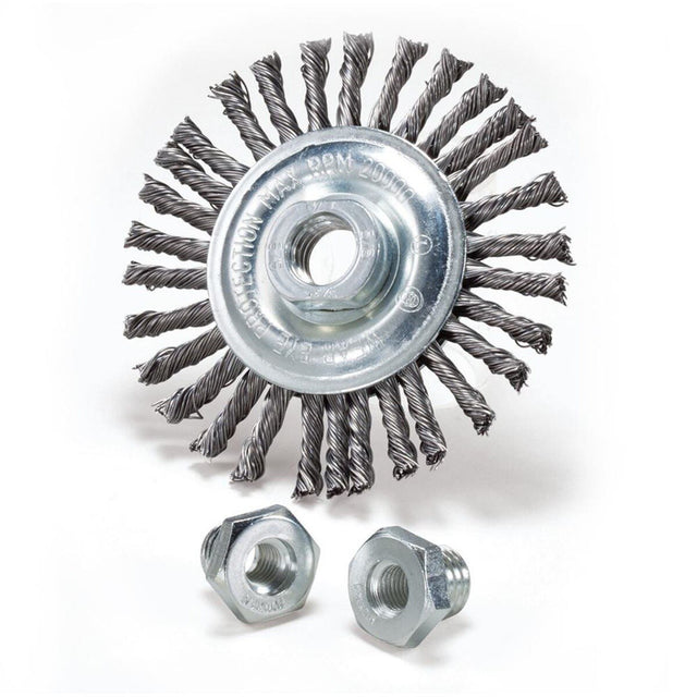 Champion 186031B 6 in. x 3/16 in. Stringer Bead Tempered Steel Wire Wheel 5/8-11 Arbor