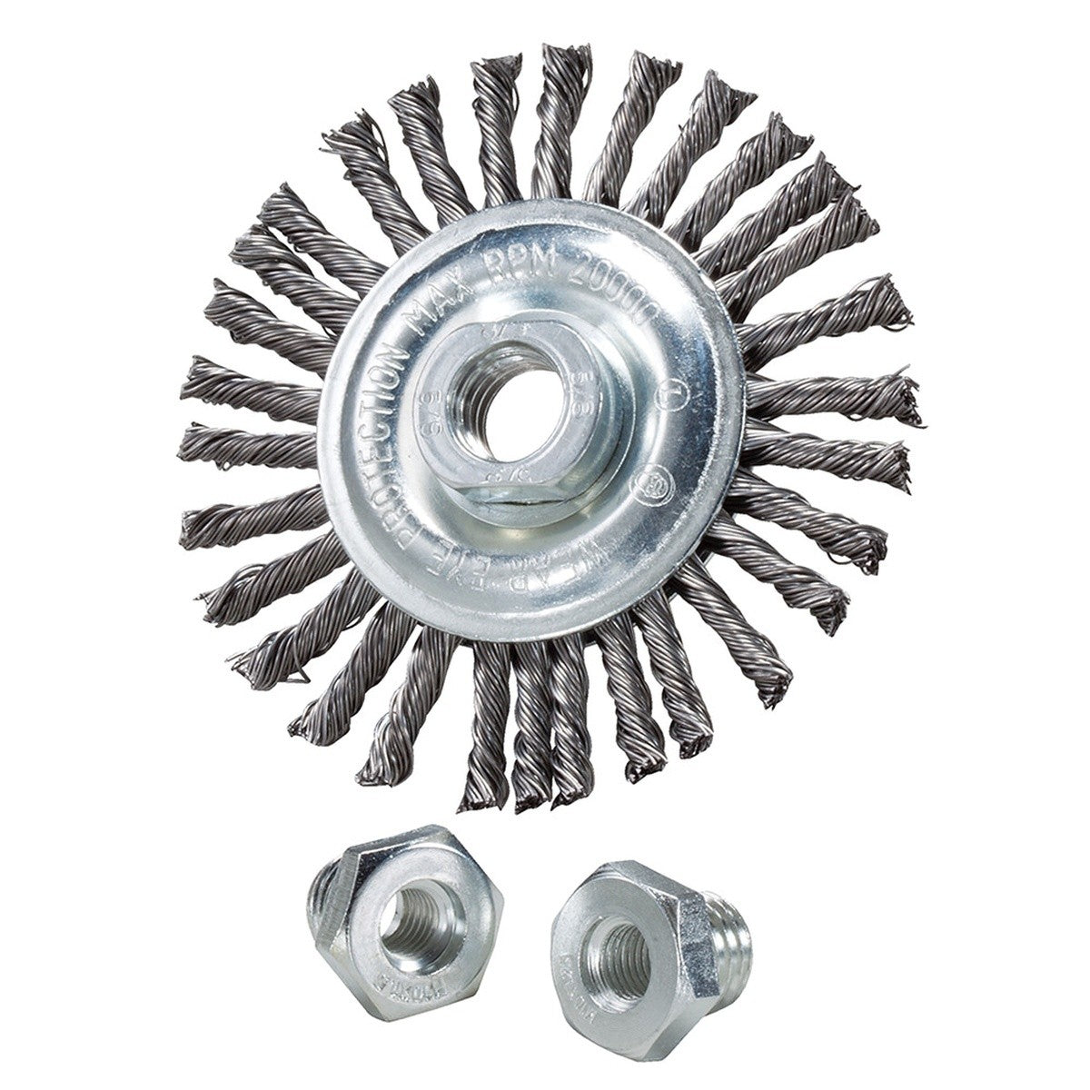 Champion 186040B 6" x 3/16" x 5/8"-11 0.020 Stainless Steel Stringer Bead Wire Wheel