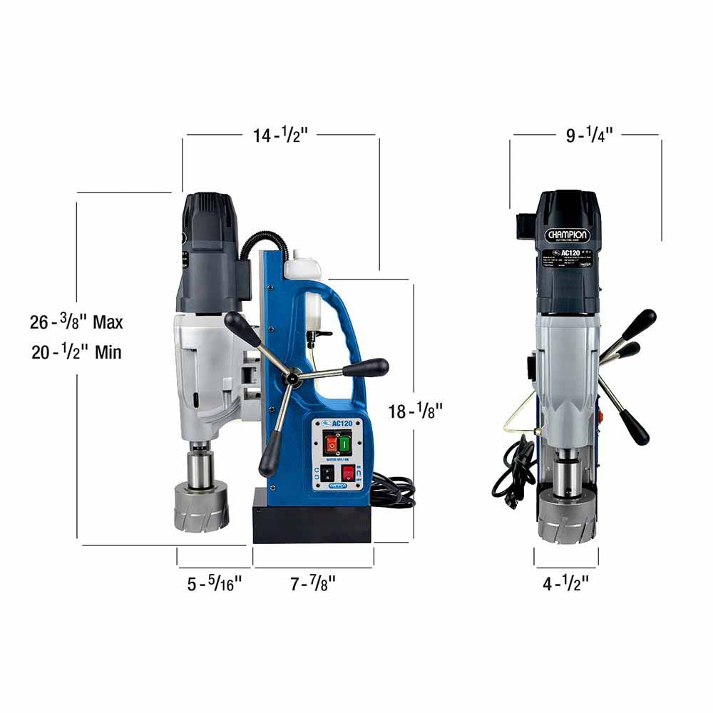 Champion Cutting Tool AC120 AC120 SuperBrute Magnetic Drill Press - 6