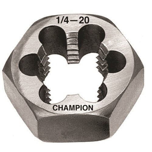 Champion 330-1-12 1-12 Carbon Steel Hexagon Rethreading Die