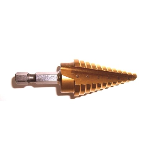 Champion MSD-HEX-13 Champion Hex Shank TiN Coated Multi Step Drill 13 Steps 1/4" - 1-1/8"