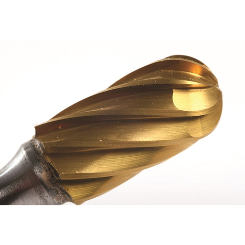 Champion SC6NF Cylinder Radius End SC6NF TiN Coated Single Cut Carbide Bur - Non Ferrous