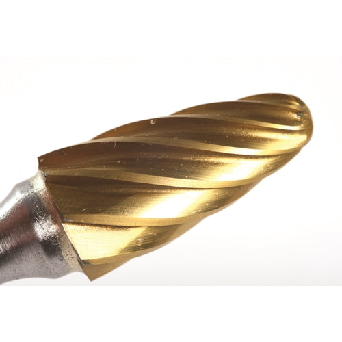 Champion SF1 Champion Tree Shape Radius End SF1 TiN Coated Double Cut Carbide Bur - 2