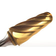 Champion SL5NF 14° Taper Radius End SL5NF TiN Coated Single Cut Carbide Bur - Non Ferrous