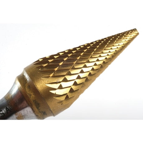 Champion USM5 1/2" Cone shape double cut carbide bur