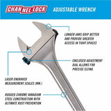 Channel Lock 830 Chrome Adjustable Wrench 30" - 2