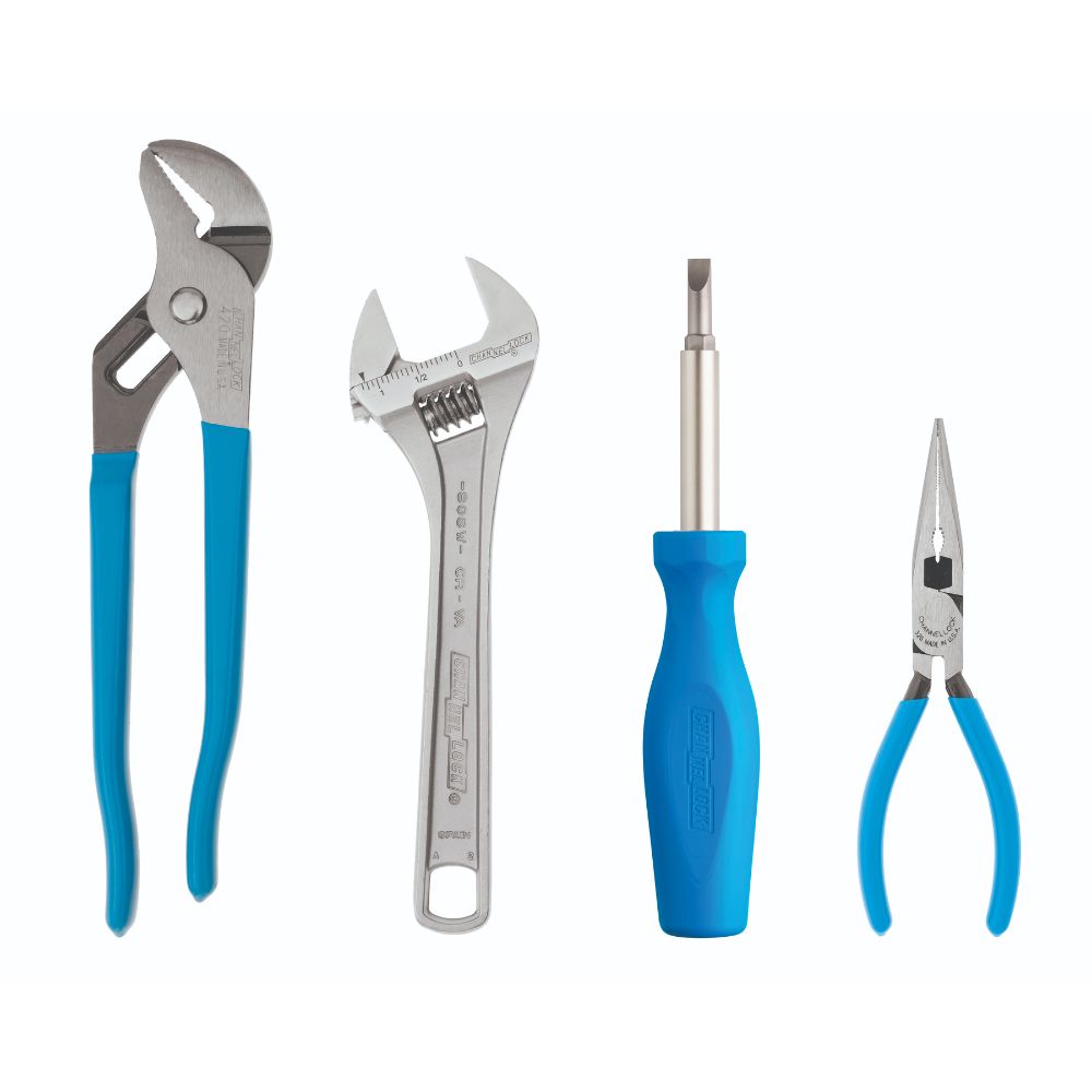 Channel Lock MW-1 4-Piece Adjustable Wrench 6-in-1 Tongue & Groove and ...