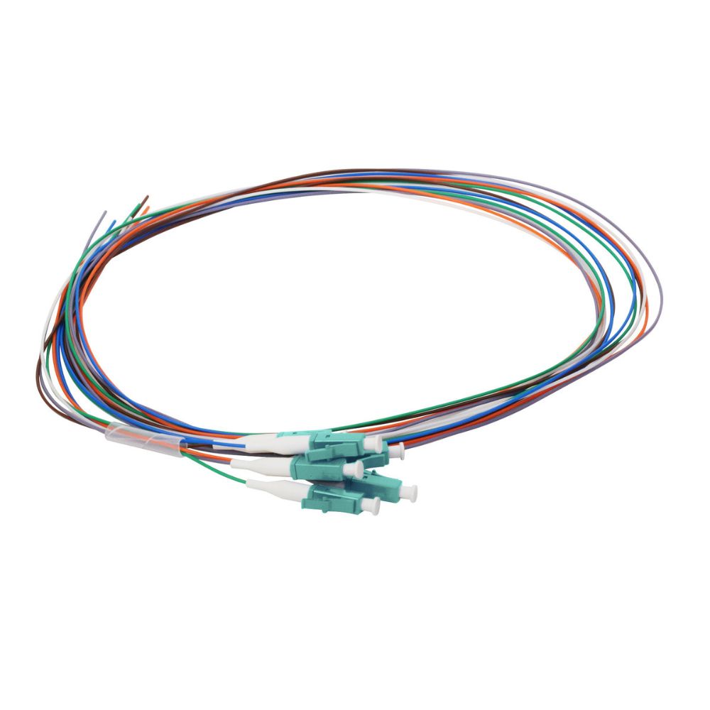 Cleerline PT-LC06-MM-1M 06 Fiber Pigtails, LC/UPC, 900 Micrometer, 50 ...