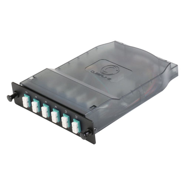 Cleerline SHDLC12-MM HD Splice Cassette, 12 Fiber, Duplex, LC/UPC, 50 Micrometer OM3, 1 m Pigtails