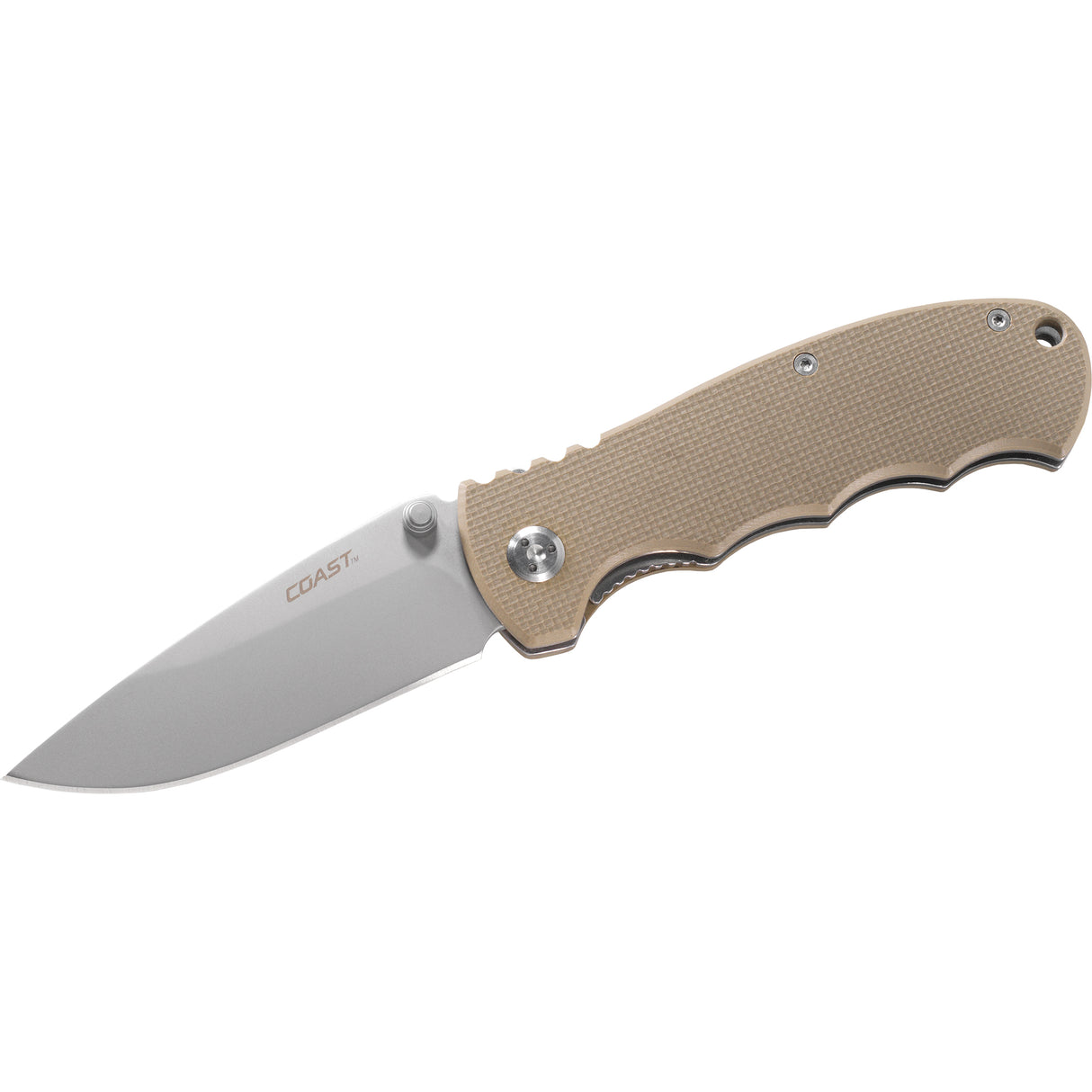 Coast 19918 DX356 3.5 in slvr double lock folding knife