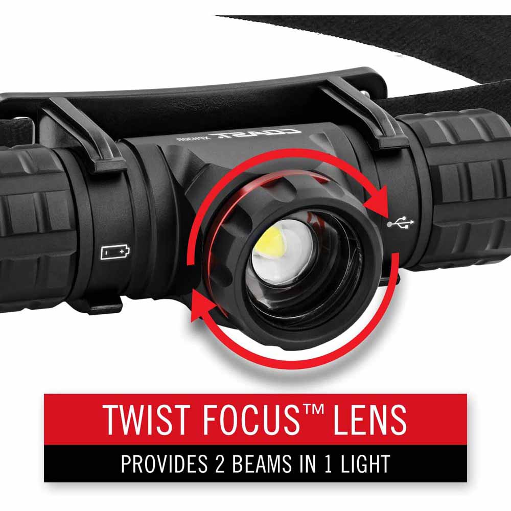 Coast 30325 Xph30R Headlamp Rechargeable-Dual Power 1200 Lumens 185M Beam 28H - 6