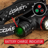 Coast 30325 Xph30R Headlamp Rechargeable-Dual Power 1200 Lumens 185M Beam 28H - 10