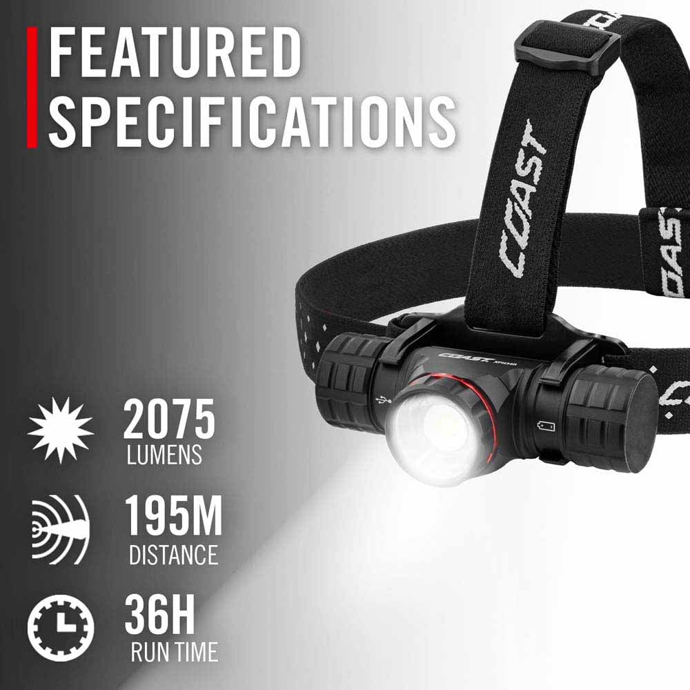 Coast 30344 Xph34R Headlamp Rechargeable-Dual Power Rechargeable-Dual Power - 4