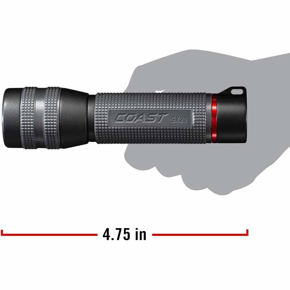 Coast 30909 Gx20 Flashlight Waterproof Dual Power 1200 Lumens 260M Beam 18H - 4