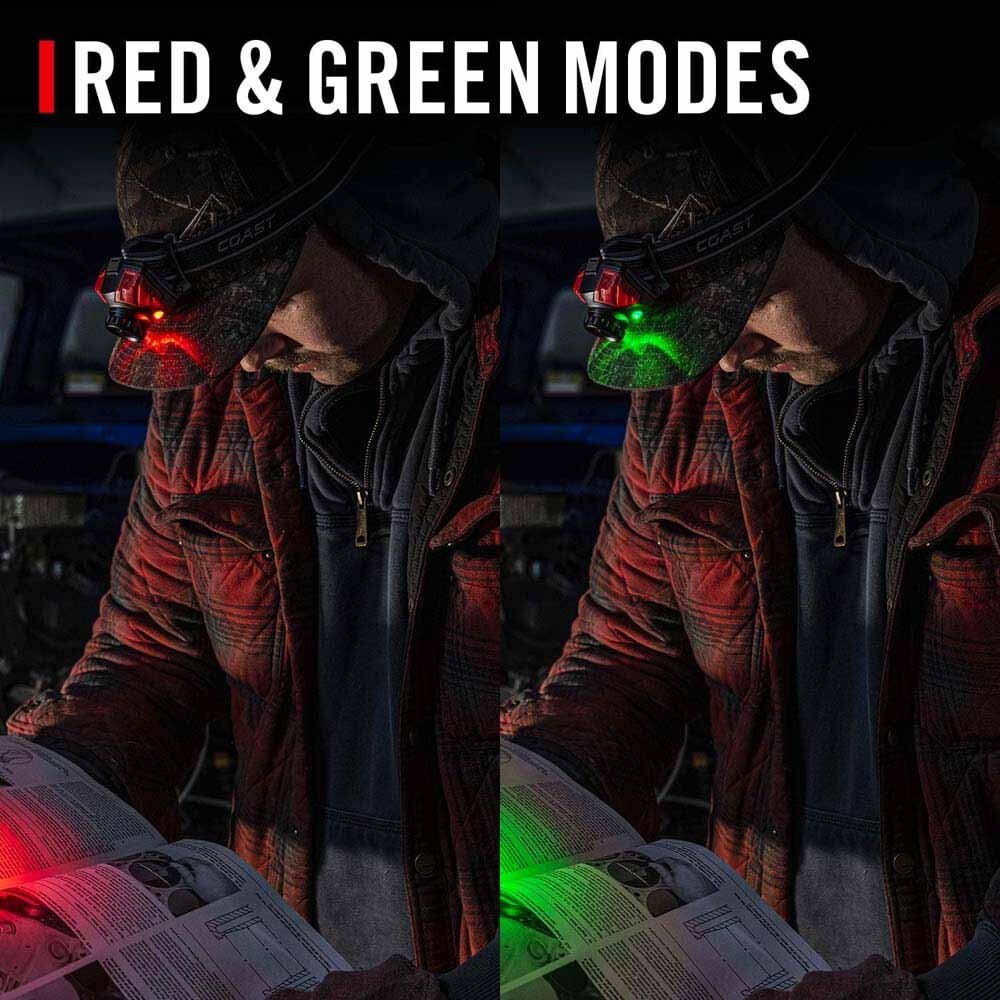 Coast 31036 Lhs500R Headlamp 360° Degree Lighting 515 Lumens 109M Beam 20H - 11