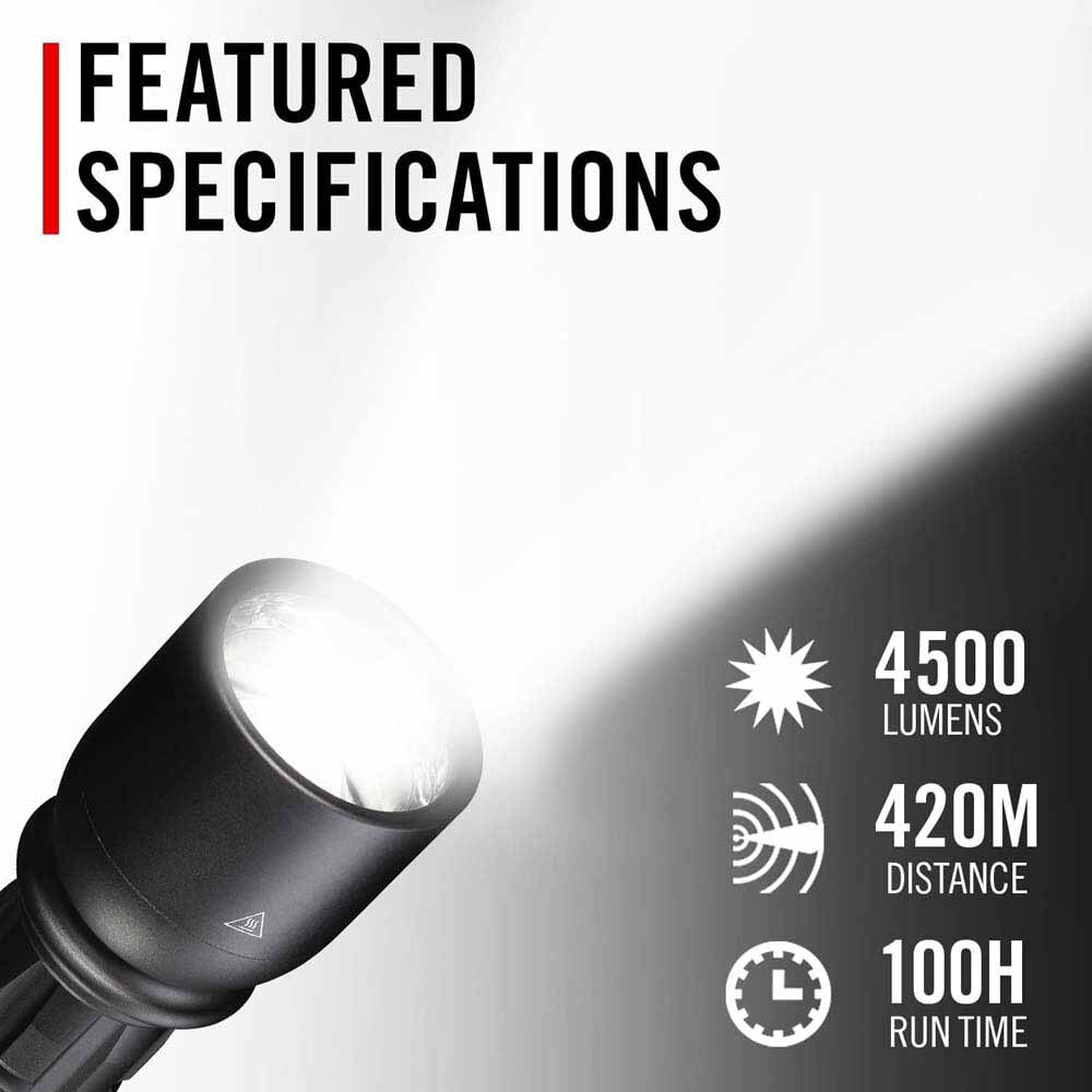 Coast 31049 Xp14R Flashligt  Led Hp Focusing  4500 Lumens 420M Beam 100H - 2