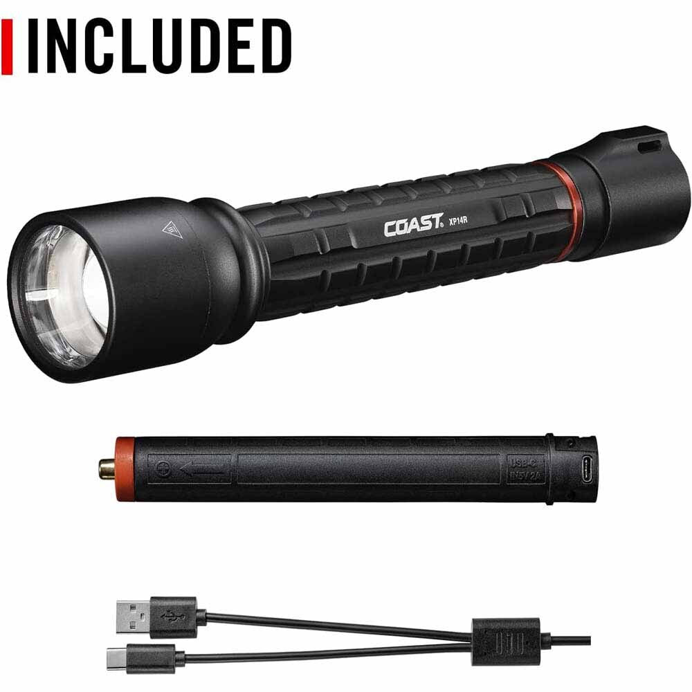 Coast 31049 Xp14R Flashligt  Led Hp Focusing  4500 Lumens 420M Beam 100H - 4