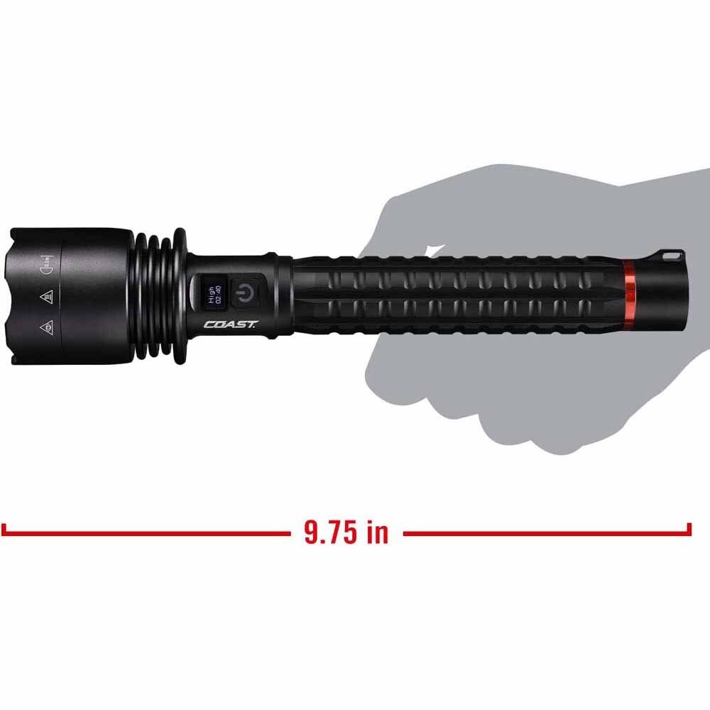 Coast 31051 Xp40R Flashlight Rechargeable-Dual Power 8000 Lumens 230M 36H - 3